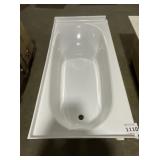 60" x 30" LH Bathtub in White w Apron