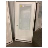 36" x 80" RH Fiberglass MV Exterior Door w/ Blinds