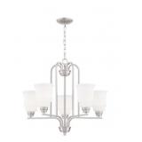 Ashley 5-Bulb Chandelier in Nickel