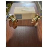 Schlageï¿½ Hall & Closet Knob Set w Latch-Brass x 2