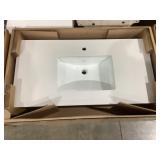 43" x 22" Single Sink Vanity Top in White