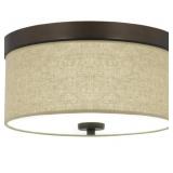 Ashley 2-Bulb Flush Mount in Bronze