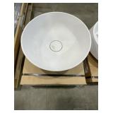 Aquabella 15-3/4" XL Circle Sink in White x 2Pcs