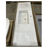 Aquabella 55" Wall Mount Sink in White