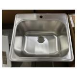 25" x 22" Single Bowl Stainless Steel Utility Sink