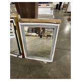24" x 30" Mirror with Gray Wooden Frame