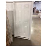 36" x 80" RH Fiberglass 6-Panel Exterior Door