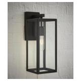Hampton Bay Exterior Wall Lantern In Black x2