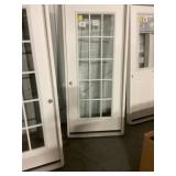 36" x 80" RH Fiberglass 15-Lite Exterior Door