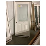 36" x 80" RH Fiberglass HV Exterior Door w/ Blinds