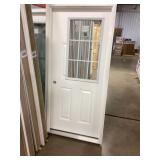 36" x 80" RH Fiberglass HV 9-Lite Exterior Door