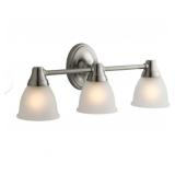 Kohlerï¿½ 3-Bulb Vanity Light in Nickel