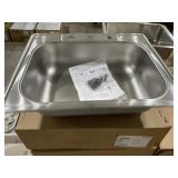 25" x 22" Single Bowl Stainless Steel Sink