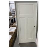 28" x 80" LH MDF 3-Panel Interior Door