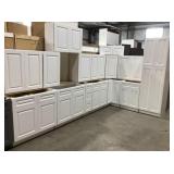 15pc. Silvercreek Aspen White 30" Kitchen