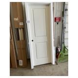 28" x 80" RH 2-Panel Primed Interior Door (As is)