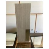 Bathroom Side Cabinet-Gray W/Silver