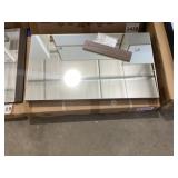 23-1/2" x 30-1/2" Mirror with Espresso Frame