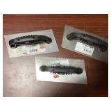 9" x 4" Notched Trowel x3