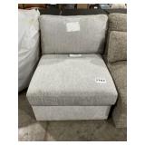 Armless Single Seat Chair in Collin Gray