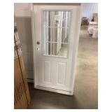 36" x 74" RH Fiberglass HV 9-Lite Exterior Door