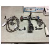 Moen 2H Wall Mount Tub Filler Faucet in Chrome