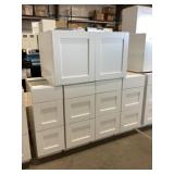 5Pc Cabinet Set in White for One Money