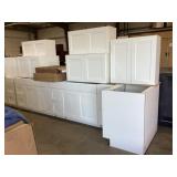 11Pc Cabinet Set in White with Accessories