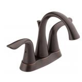 Deltaï¿½ 2H Centerset Bathroom Faucet in Bronze