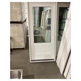 36" x 80" LH Fiberglass Mid-View Exterior Door