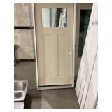 36" x 80" LH Fiberglass Craftsman Style Ext. Door