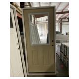 36" x 80" 1/2 View LH Fiberglass Exterior Door