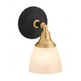 Kohlerï¿½ 1-Bulb Wall Sconce in Black/Brass
