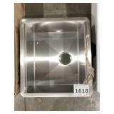 22" x 19" Single Bowl Undermount Sink in SS