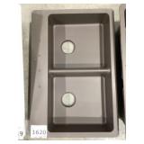 33" x 22" Elkay Quartz Dual Mount 50/50 Sink