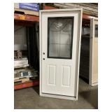 36" x 80" 1/2 View RH Exterior Fiberglass Door