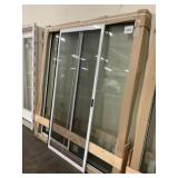 71" x 80" LH White Sliding Patio Door w/ Hardware