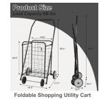 Foldable Shopping Utility Cart