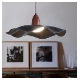 16" Black Large Pendant LED Chandelier