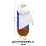 Kids Oversized Eagle Sleeping Bag With Pillow