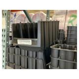 Stackable Black Storage Bin x10