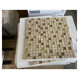 12" x 12" Mini #4 Stone/Glass Mosaic x 5 Boxes
