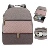 Gray and Rose Village of Many Diaper Bag