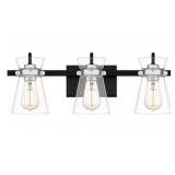 Ashley 3-Bulb Vanity Light in Black x 2