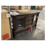 60" x 19" San Marino Server in Dark Brown