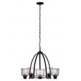 DSI Lighting 5-Bulb Chandelier in Black x 2