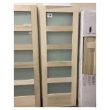 30" x 84" Poplar 4-Lite Interior Door Slab x 2