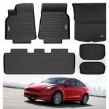 (6)  All Weather Tesla Model Y Floor Mats
