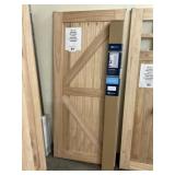36" x 80" Cedar K-Style Barn Door w/ Hardware
