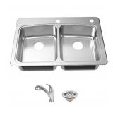 Glacier Bayï¿½ 33" x 22" All-in-One Stainless Sink